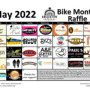 Bike Month Raffle Calendar